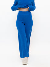 Load image into Gallery viewer, SMASH + TEES x Deadstock Cobalt Blue Fuzzy Knit Pant (XXS, XS)