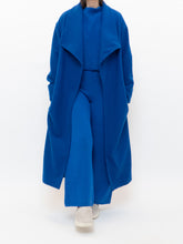 Load image into Gallery viewer, LOVERS + FRIENDS x Blue Wool Trench (XXS-S)