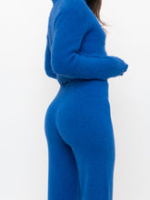 Load image into Gallery viewer, Modern x Cobalt Blue Fuzzy Ribbed Knit Sweater (S-L)