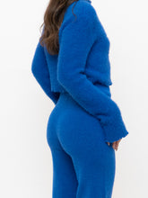 Load image into Gallery viewer, Modern x Cobalt Blue Fuzzy Ribbed Knit Sweater (S-L)