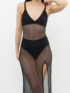 Modern x Black Glitter Net Dress (XS, S)