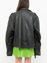 Load image into Gallery viewer, Vintage x Made in Pakistan x Heavy Leather Biker Jacket (M-L)