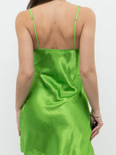 Load image into Gallery viewer, LA SENZA x Green Satin Slip Dress (XS, S)