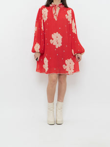 GANNI x Coral Pleated Babydoll Dress (S, M)