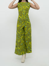 Load image into Gallery viewer, Vintage x 70s Green Patterned Jumpsuit (S)