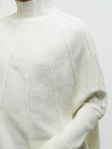 Modern x Cream Knit Fan Sweater (S, M)