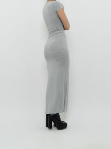 PRINCESS POLLY x Heathered Grey Cinched Dress (XXS-S)