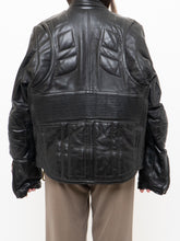 Load image into Gallery viewer, Vintage x Custom Heavy Black Biker Jacket (XS-M)
