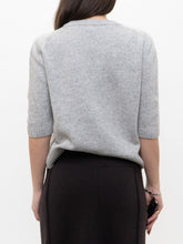 Load image into Gallery viewer, Modern x NAIF Heathered Grey Cashmere Short Sleeve Knit (XS-M)