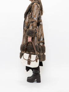 Vintage x Made in Canada x Brown Faux Fur Coat (XS-M)