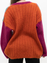 Load image into Gallery viewer, Vintage x Made in Korea x Colourful Patterned Mohair Knit Sweater (XS-XL)