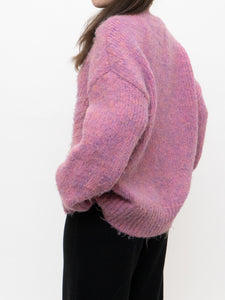 Modern x Speckled Pink Fuzzy Knit Sweater (XS-XL)