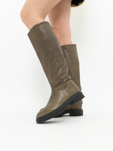 Load image into Gallery viewer, GRAVITY POPE x Made in Italy Green Leather Riding Boot (7, 7.5)
