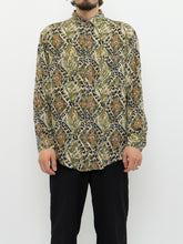 Load image into Gallery viewer, Vintage x Green Silk Patterned Buttonup (XS-XL)