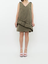 Load image into Gallery viewer, Vintage x Made in Bulgaria x PINKO Grey, Green Structured Mini Dress (M, L)