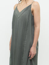 Load image into Gallery viewer, CLUB MONACO x Greyish Blue Pleated Maxi Dress (S, M)