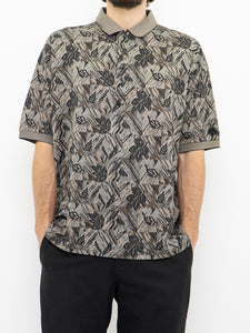 Vintage x Grey Leaf Patterned Golf Shirt (S-XL)