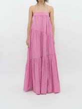Load image into Gallery viewer, MNG x Pink Ruffle Maxi Dress (XS, S)