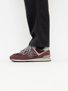 NEW BALANCE x Burgundy Suede Sneakers (9.5M)