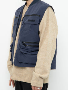 Vintage x TIMBERLAND 2000s Blue Outwerwear Vest (M-XL)