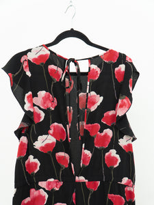 WILFRED x Black Floral Jumpsuit (XL)