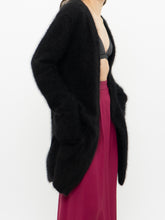 Load image into Gallery viewer, LINE x Black Angora Long Cardigan (XS-L)