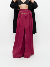 Load image into Gallery viewer, Vintage x MASSIMO DUTTI Magenta Satin Flowy Pant (XS)