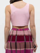 Load image into Gallery viewer, Modern x Baby Pink Knit Cropped Tank (XS)