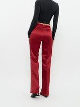 Load image into Gallery viewer, Vintage x Made in USA xHUGO BUSCATI Red Satin Pant (S, M)