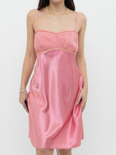 Load image into Gallery viewer, Vintage x Pink Silk Slip Dress (S, M)