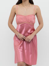 Load image into Gallery viewer, Vintage x Pink Silk Slip Dress (S, M)