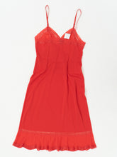 Load image into Gallery viewer, Vintage x Bright Coral Slip Dress (S, M)