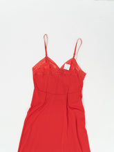 Load image into Gallery viewer, Vintage x Bright Coral Slip Dress (S, M)