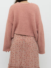 Load image into Gallery viewer, Modern x Pink Fuzzy Cropped Knit Sweater (XS-XL)