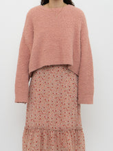 Load image into Gallery viewer, Modern x Pink Fuzzy Cropped Knit Sweater (XS-XL)