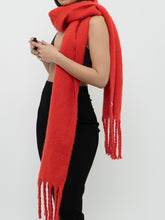 Load image into Gallery viewer, Modern x Red Fuzzy Soft Scarf