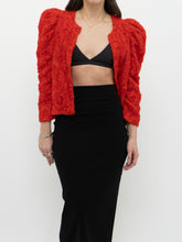 Load image into Gallery viewer, HM x Garden Collection Red Rose Textured Cardigan (XS-M)
