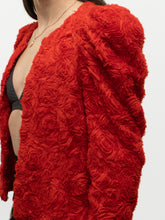 Load image into Gallery viewer, HM x Garden Collection Red Rose Textured Cardigan (XS-M)