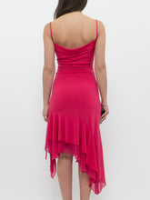 Load image into Gallery viewer, Vintage x Magenta Cinched Midi Dress (M, L)