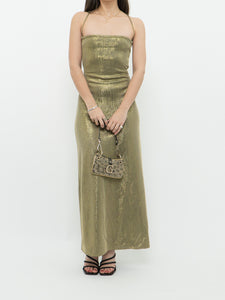 Modern x Gold Glitter Cross-back Dress (XS)