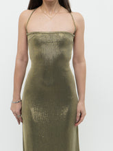Load image into Gallery viewer, Modern x Gold Glitter Cross-back Dress (XS)
