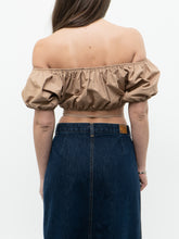 Load image into Gallery viewer, Modern x Camel Cropped Off-Shoulder Top (XS-M)