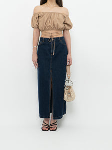 LEVI'S x Red Tab Darkwash Denim Maxi Skirt (M)