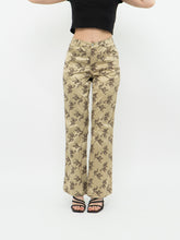 Load image into Gallery viewer, Vintage x Made in Turkey x Gold Patterned Satin Pant (M, L)
