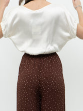 Load image into Gallery viewer, Modern x Made in Italy x Cream Satin Cropped Blouse (XS-M)
