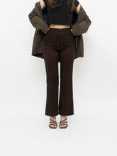 Load image into Gallery viewer, Vintage x Brown Satin Striped Pant (XS)