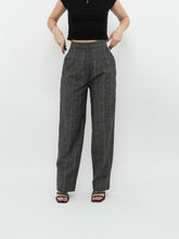 Load image into Gallery viewer, SANDRO x Grey Plaid Wool &amp; Silk Pant (S)