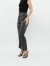 Load image into Gallery viewer, Vintage x Black, Silver Checkered Pant (XS, S)