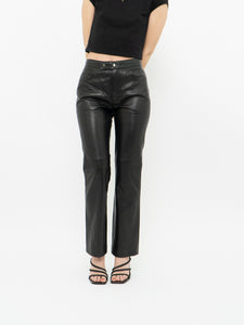 Vintage x RALPH LAUREN Black Leather Pant (S)