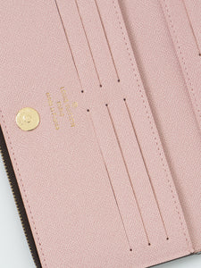 LOUIS VUITTON x Pink, Brown Monogram Wallet